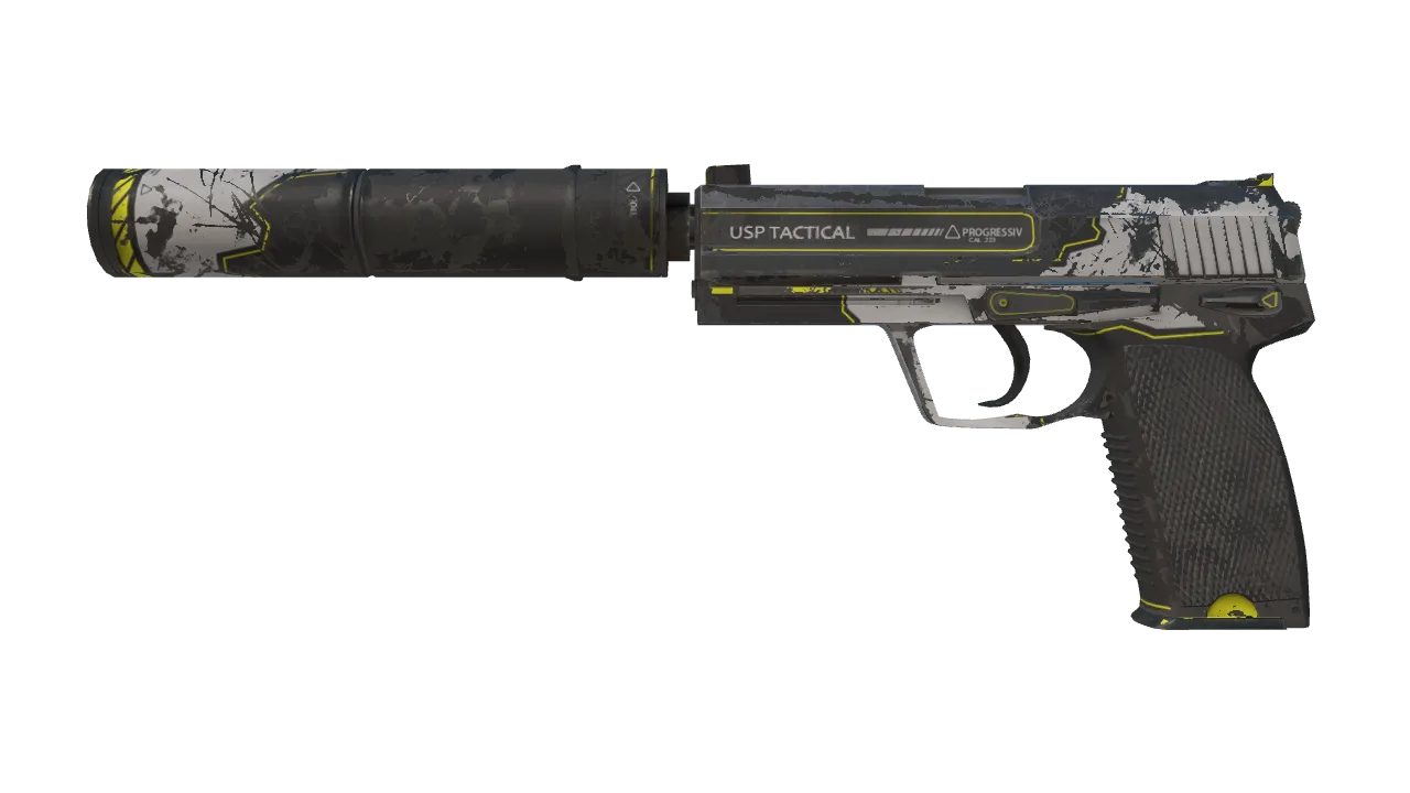 Souvenir USP-S | Torque (Well-Worn) — Dust II light, front
