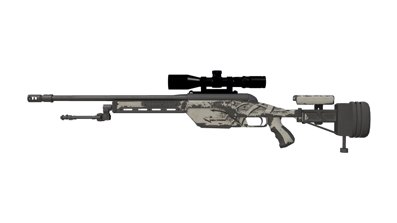 SSG 08 | Detour (Well-Worn) — Dust II light, front