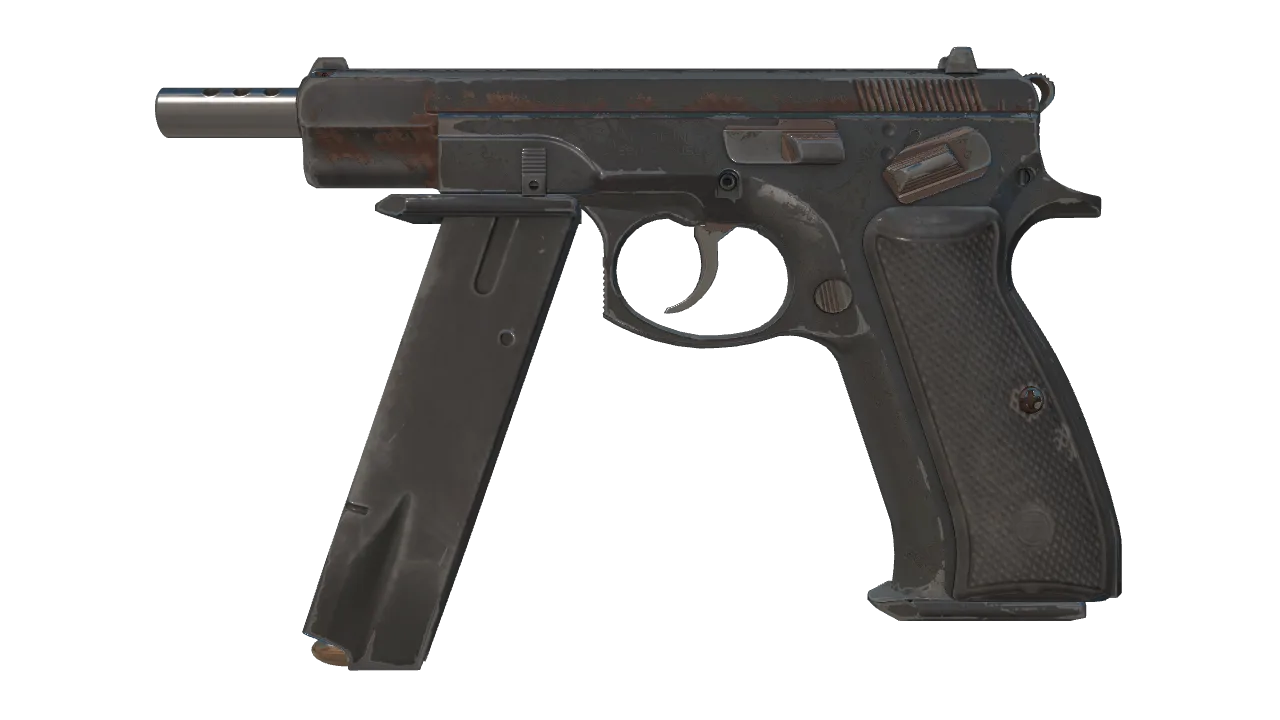 CZ75-Auto | Copper Fiber (Battle-Scarred) — Dust II light, front