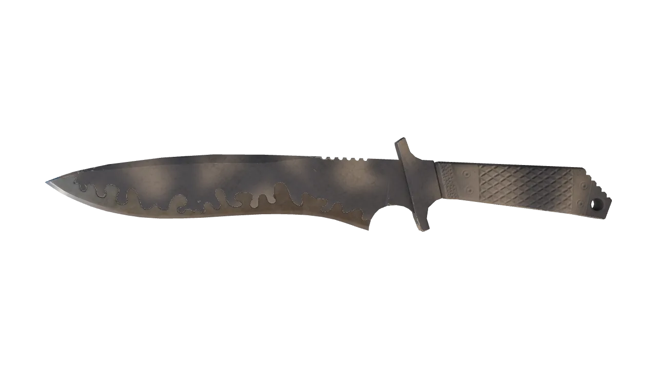 ★ Classic Knife | Scorched (Well-Worn) — Dust II light, front