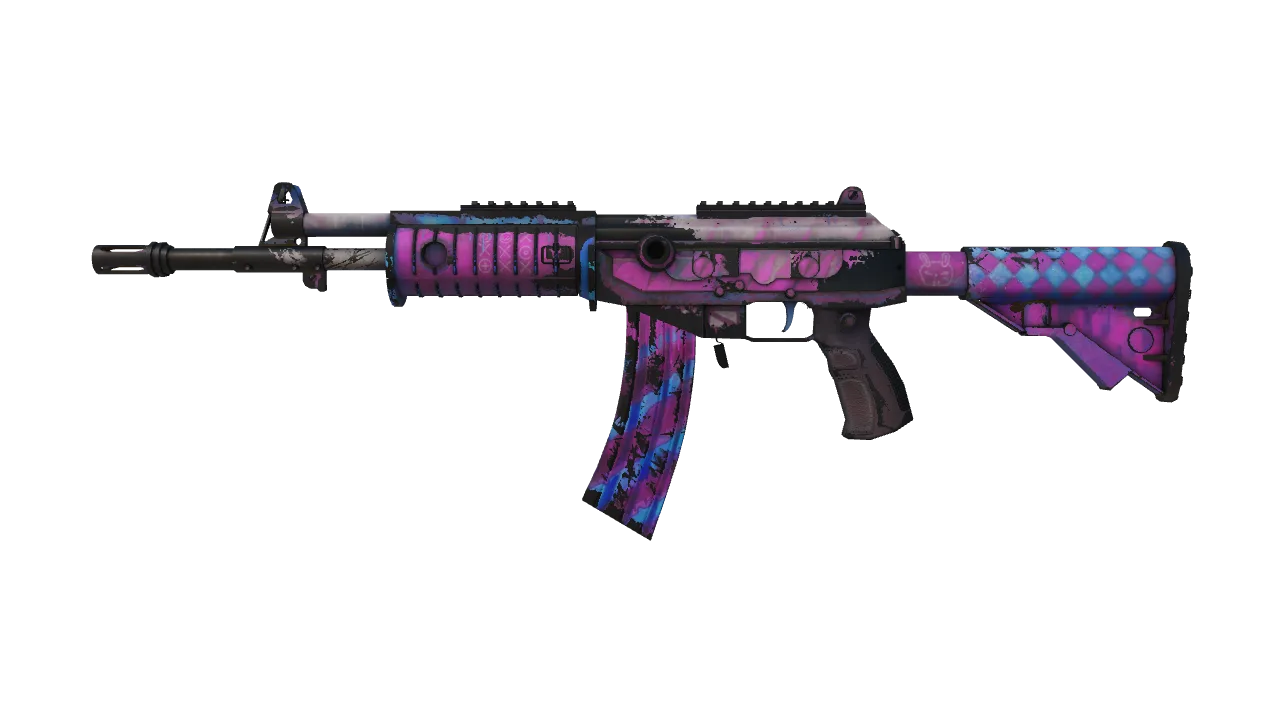 Galil AR | Sugar Rush (Well-Worn) — Dust II light, front