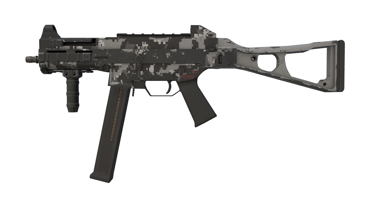 UMP-45 | Urban DDPAT (Well-Worn) — Dust II light, front