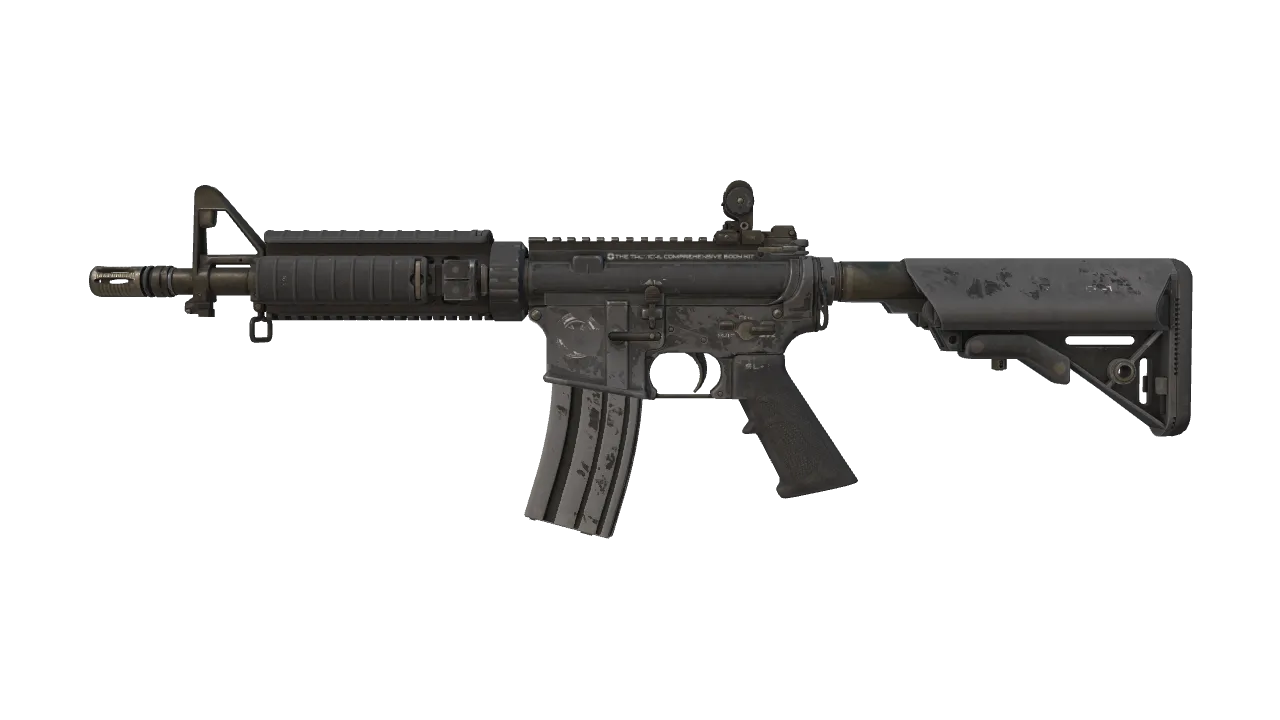 Souvenir M4A4 | Dark Operative (Battle-Scarred) — Dust II light, front