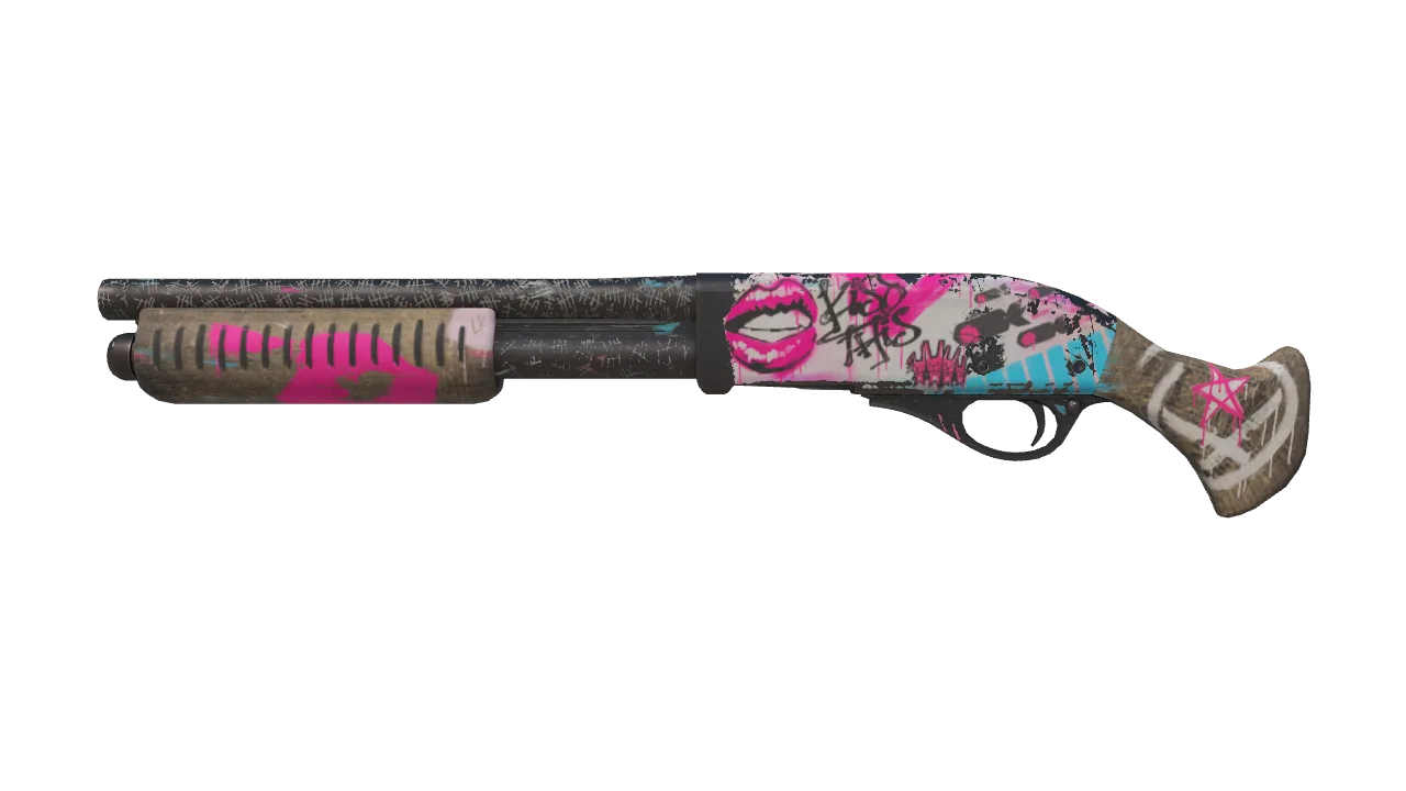 Sawed-Off | Wasteland Princess (Well-Worn) — Dust II light, front