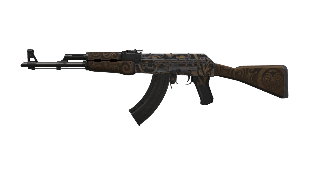 AK-47 | Uncharted (Battle-Scarred) — Dust II light, front