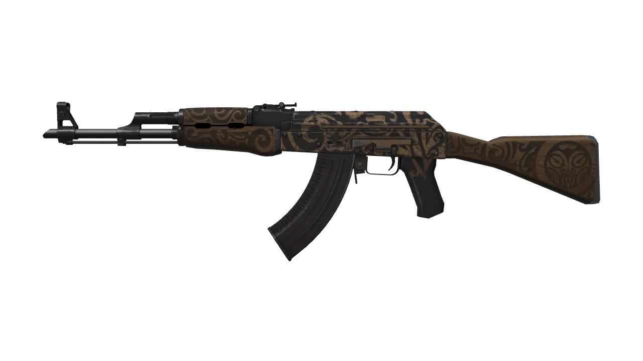 StatTrak™ AK-47 | Uncharted (Field-Tested) — Dust II light, front