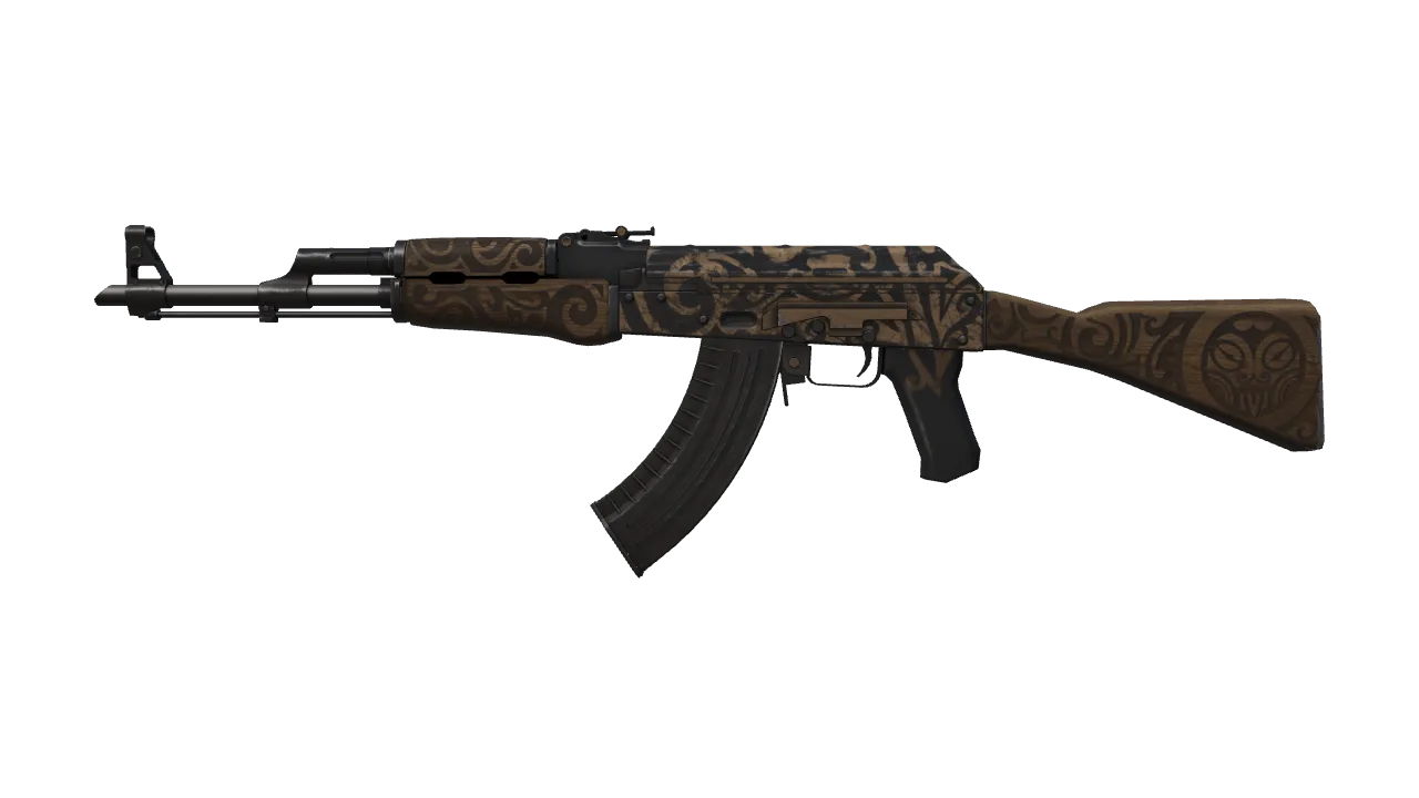 AK-47 | Uncharted (Minimal Wear) — Dust II light, front