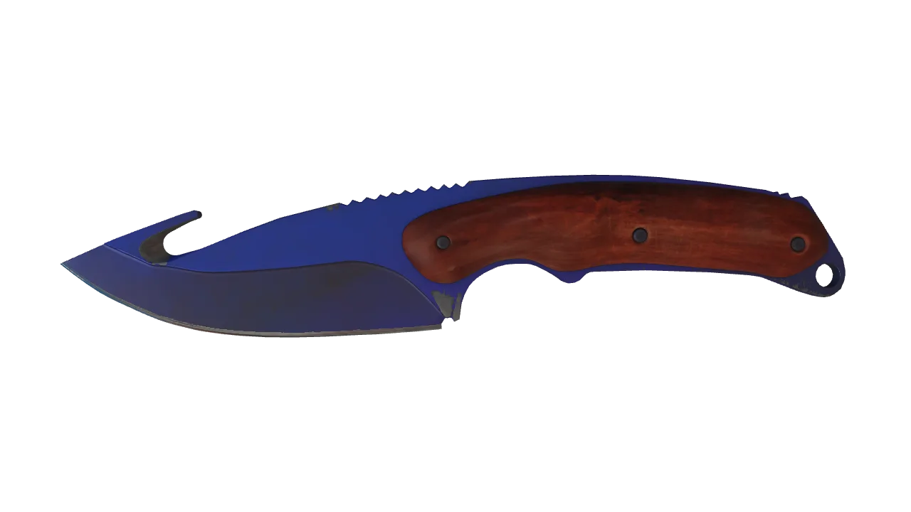 ★ Gut Knife | Doppler (Phase 4) (Minimal Wear) — Dust II light, front