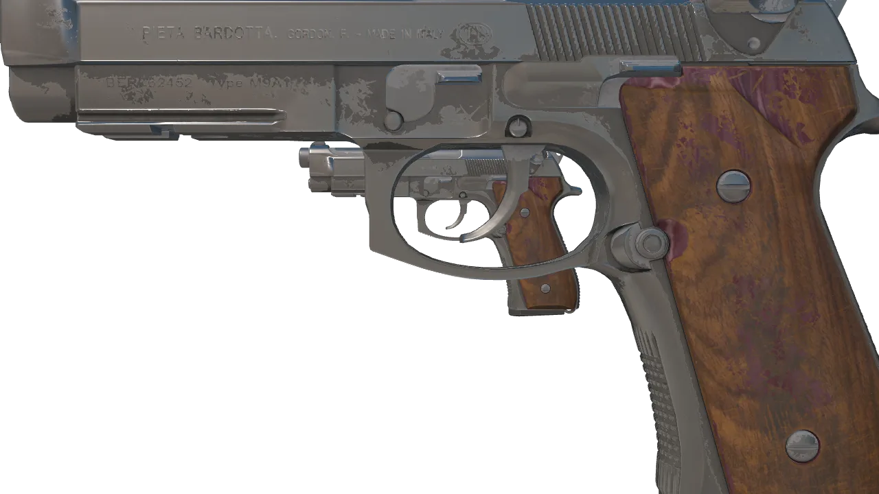 Dual Berettas | BorDeux (Battle-Scarred) — Dust II light, front