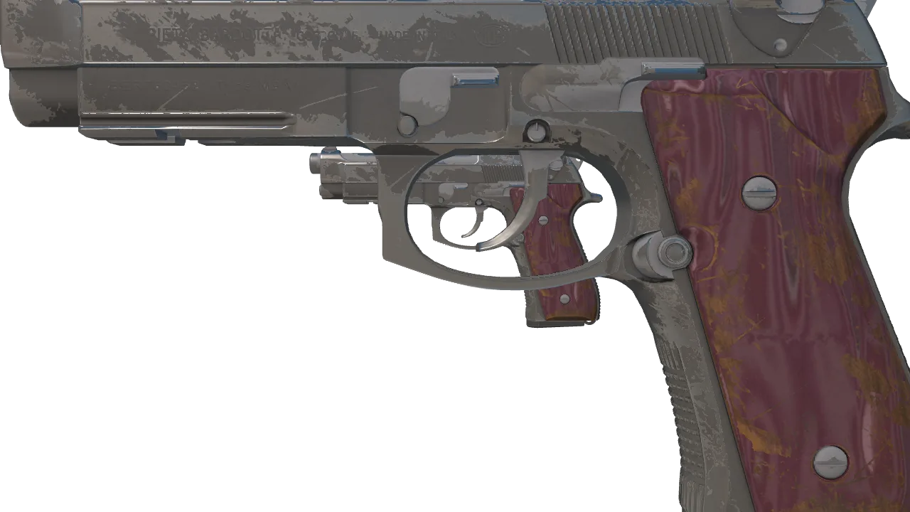 Dual Berettas | BorDeux (Well-Worn) — Dust II light, front