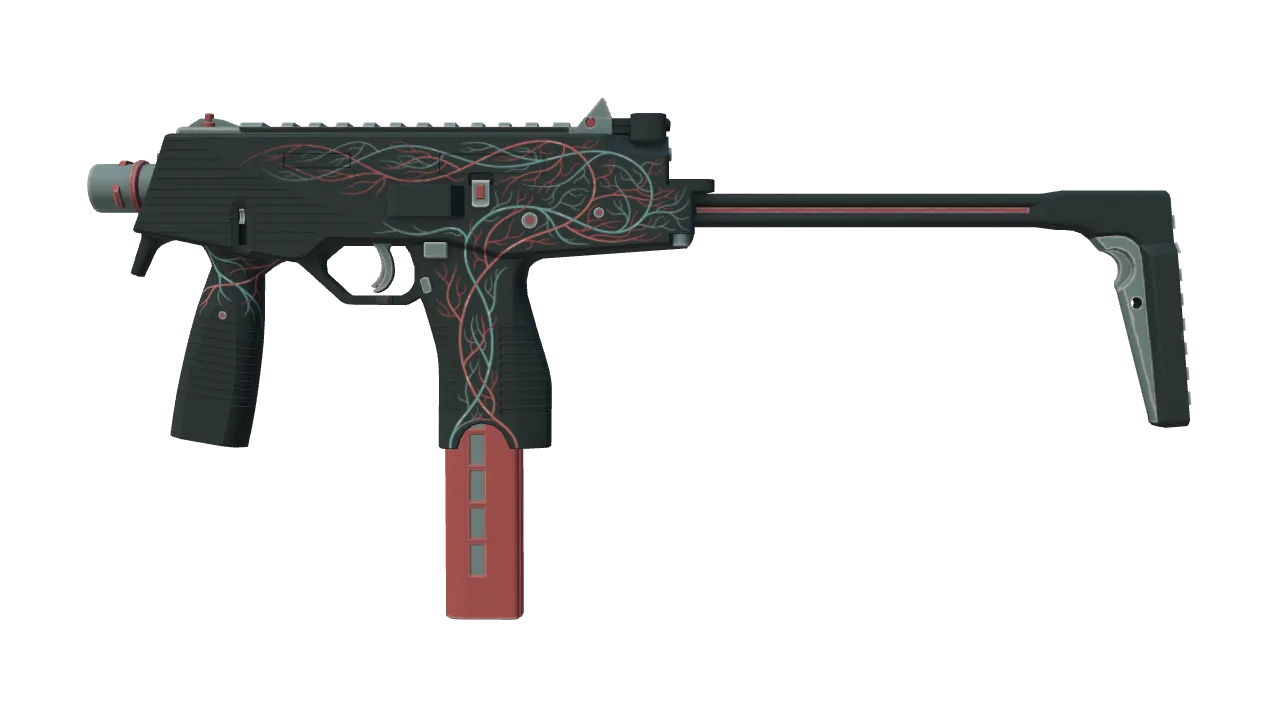 MP9 | Capillary (Factory New) — Dust II light, front
