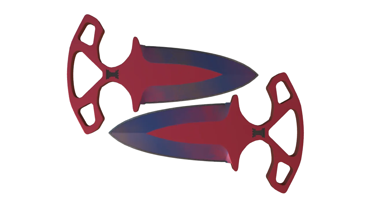 ★ Shadow Daggers | Doppler (Phase 1) (Factory New) — Dust II light, front