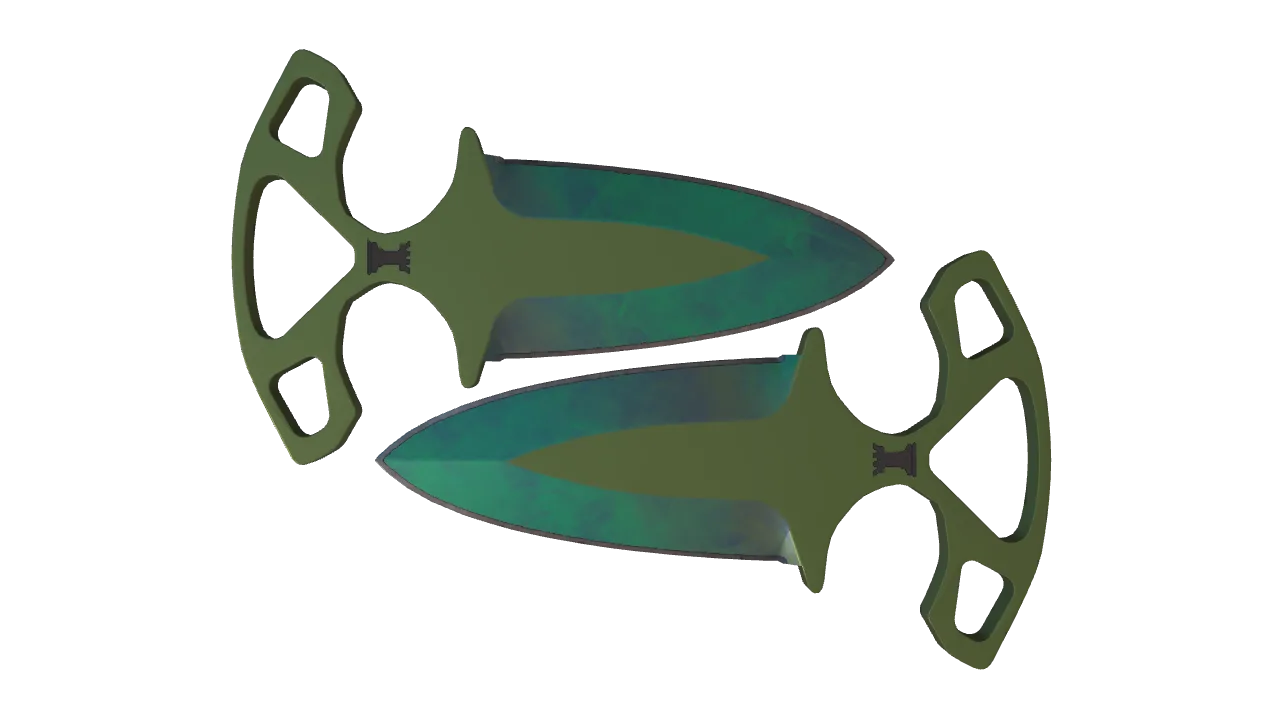 ★ Shadow Daggers | Gamma Doppler (Phase 2) (Factory New) — Dust II light, front