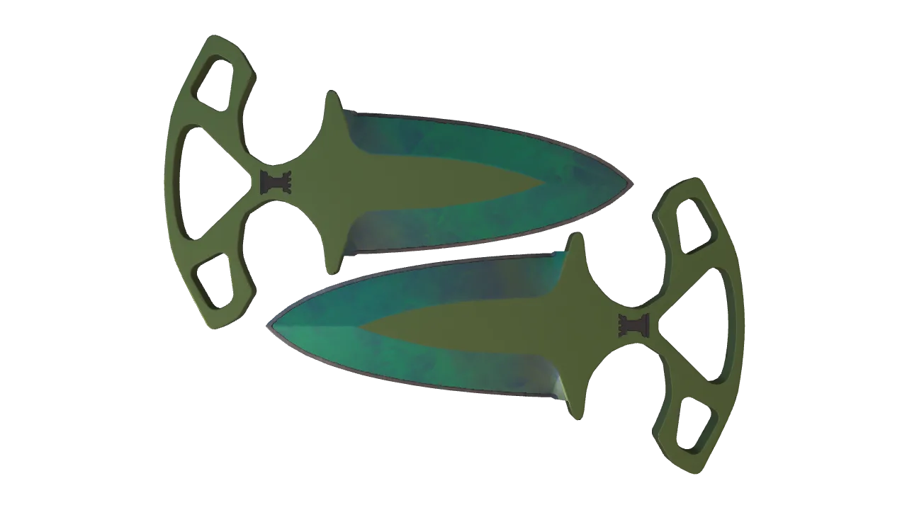 ★ Shadow Daggers | Gamma Doppler (Phase 2) (Minimal Wear) — Dust II light, front