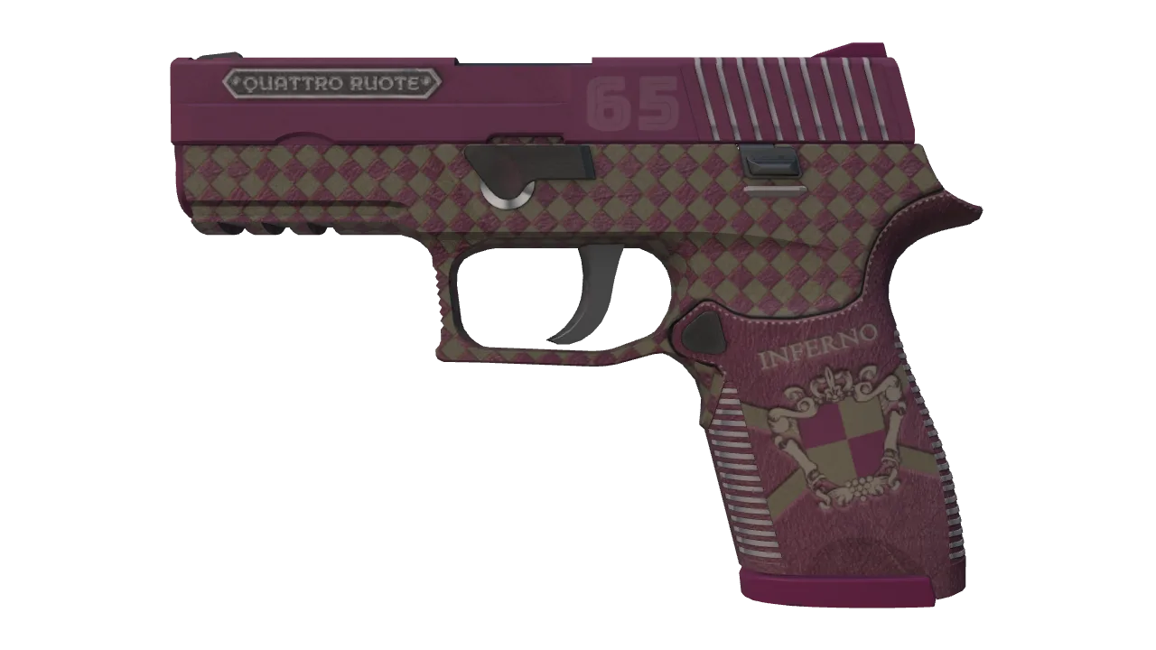 Souvenir P250 | Vino Primo (Minimal Wear) — Dust II light, front