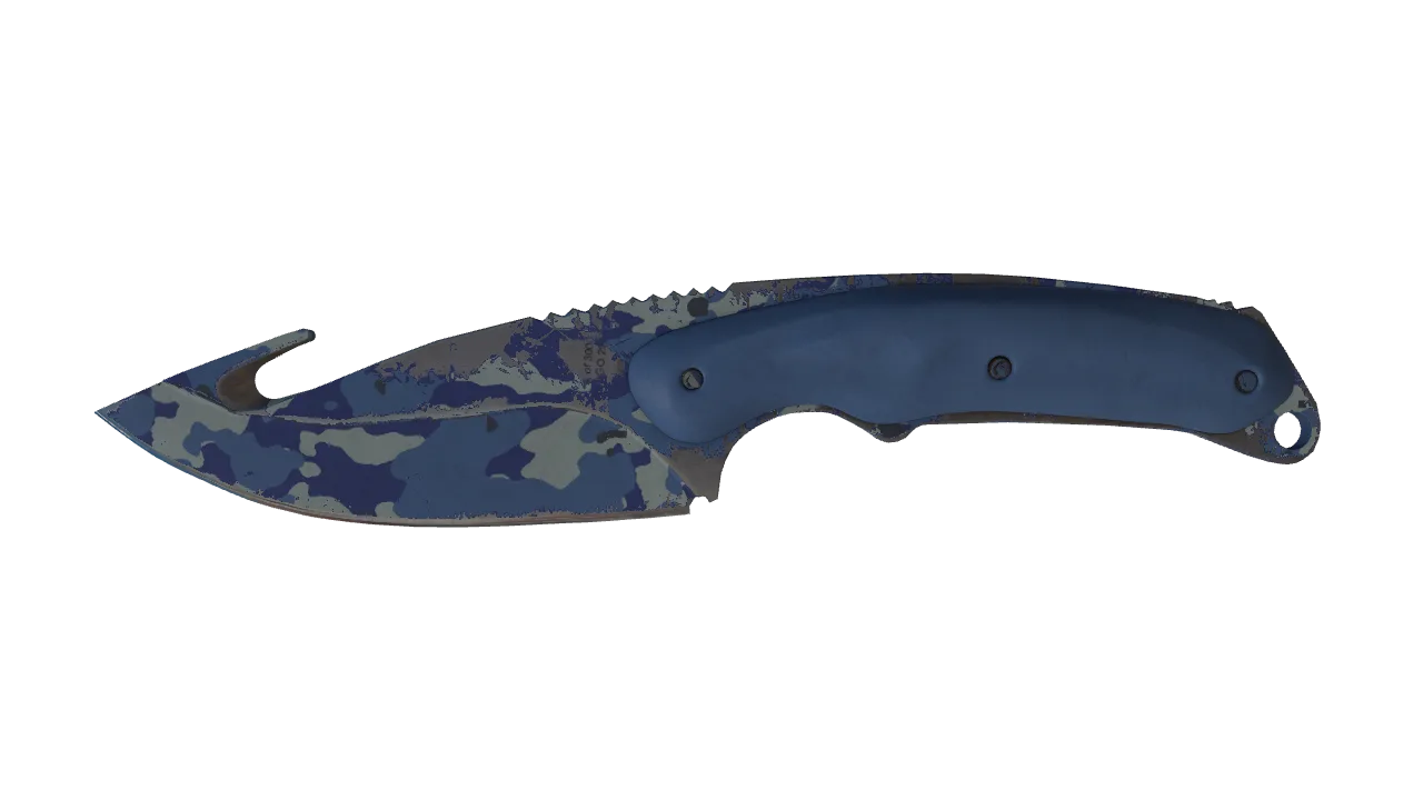 ★ Gut Knife | Bright Water (Field-Tested) — Dust II light, front