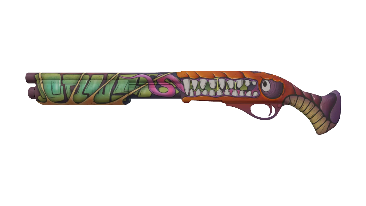 StatTrak™ Sawed-Off | Devourer (Factory New) — Dust II light, front
