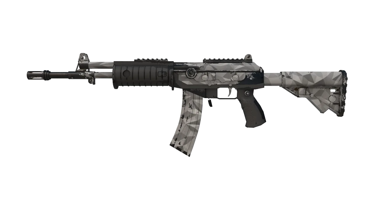 Galil AR | Shattered (Field-Tested) — Dust II light, front