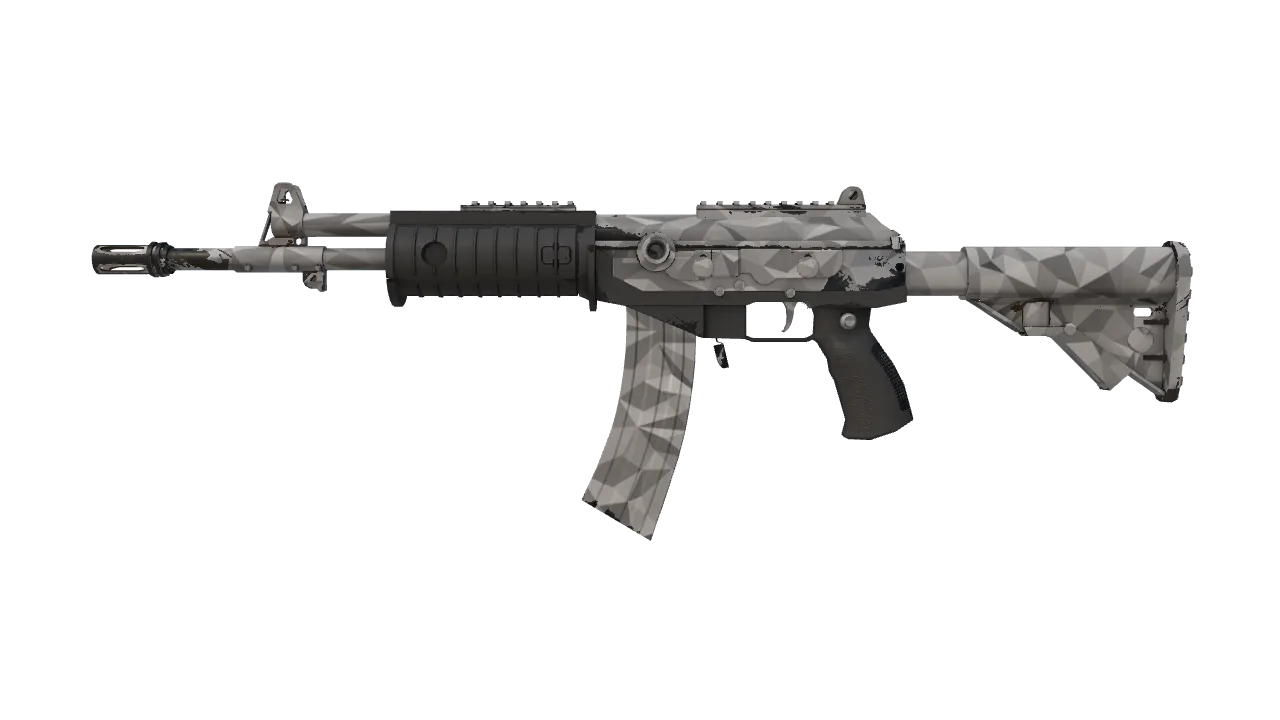 Galil AR | Shattered (Minimal Wear) — Dust II light, front