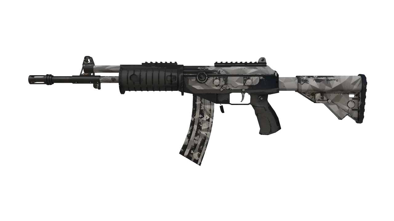 Galil AR | Shattered (Well-Worn) — Dust II light, front
