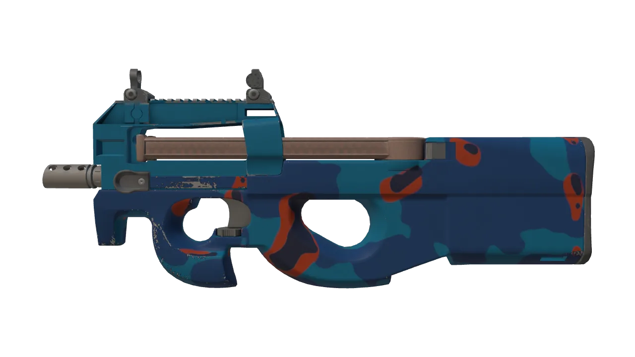 P90 | Blind Spot (Factory New) — Dust II light, front