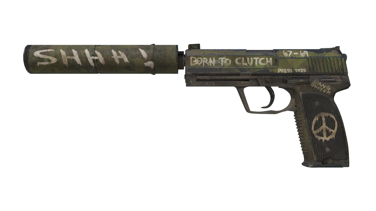 USP-S | Flashback (Field-Tested) — Dust II light, front