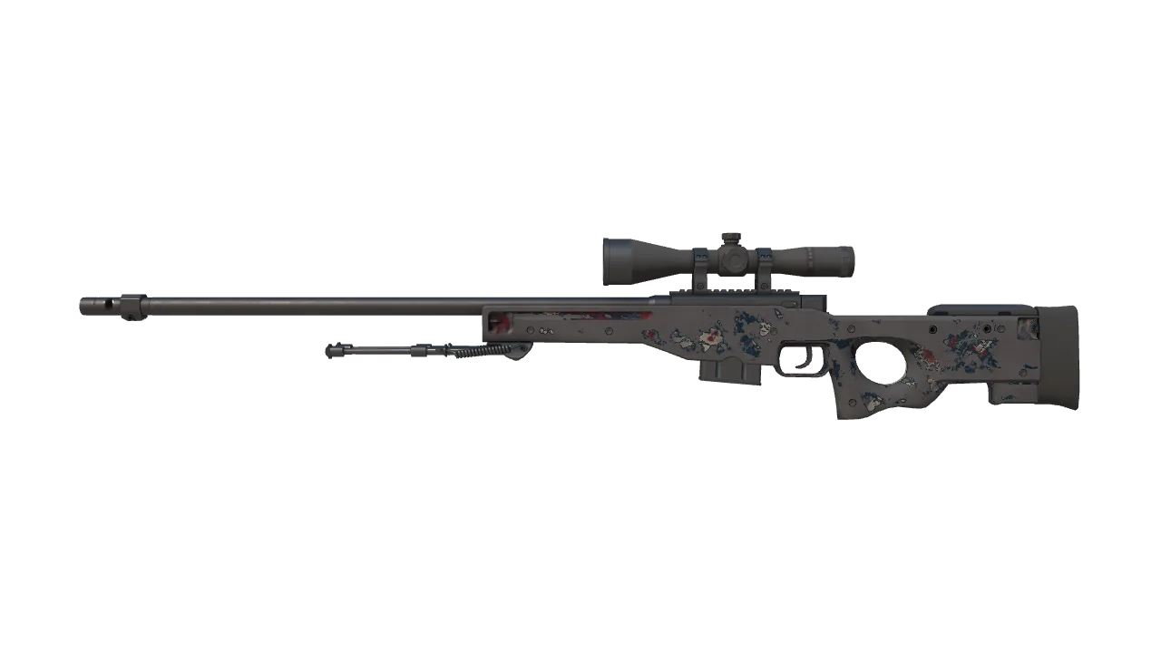 Souvenir AWP | Acheron (Battle-Scarred) — Dust II light, front