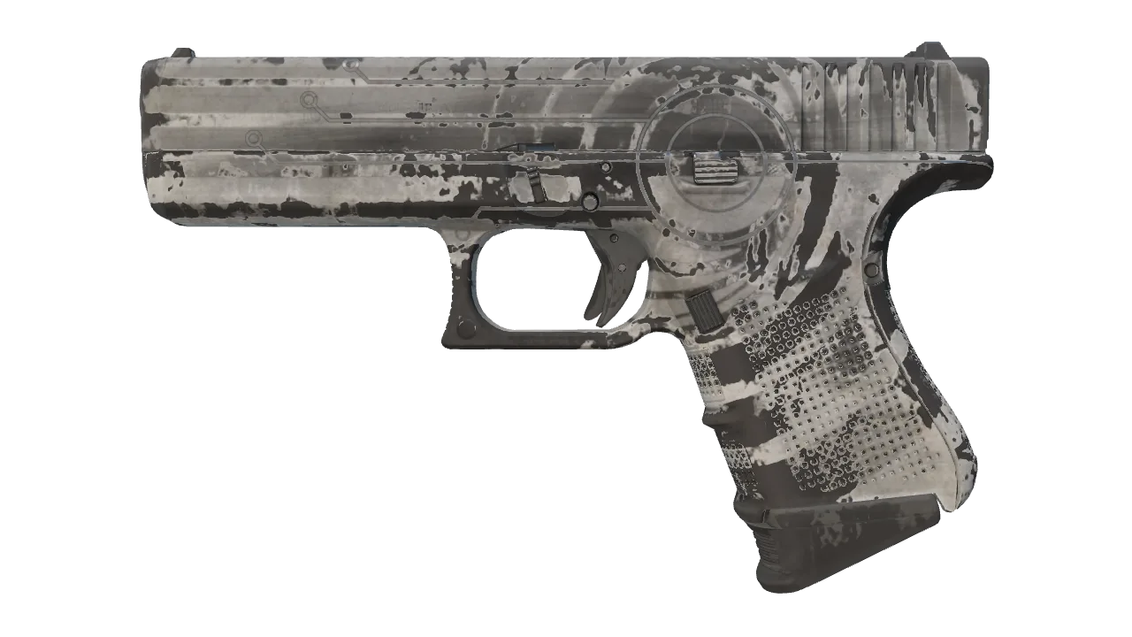 Glock-18 | Trace Lock (Battle-Scarred) — Dust II light, front