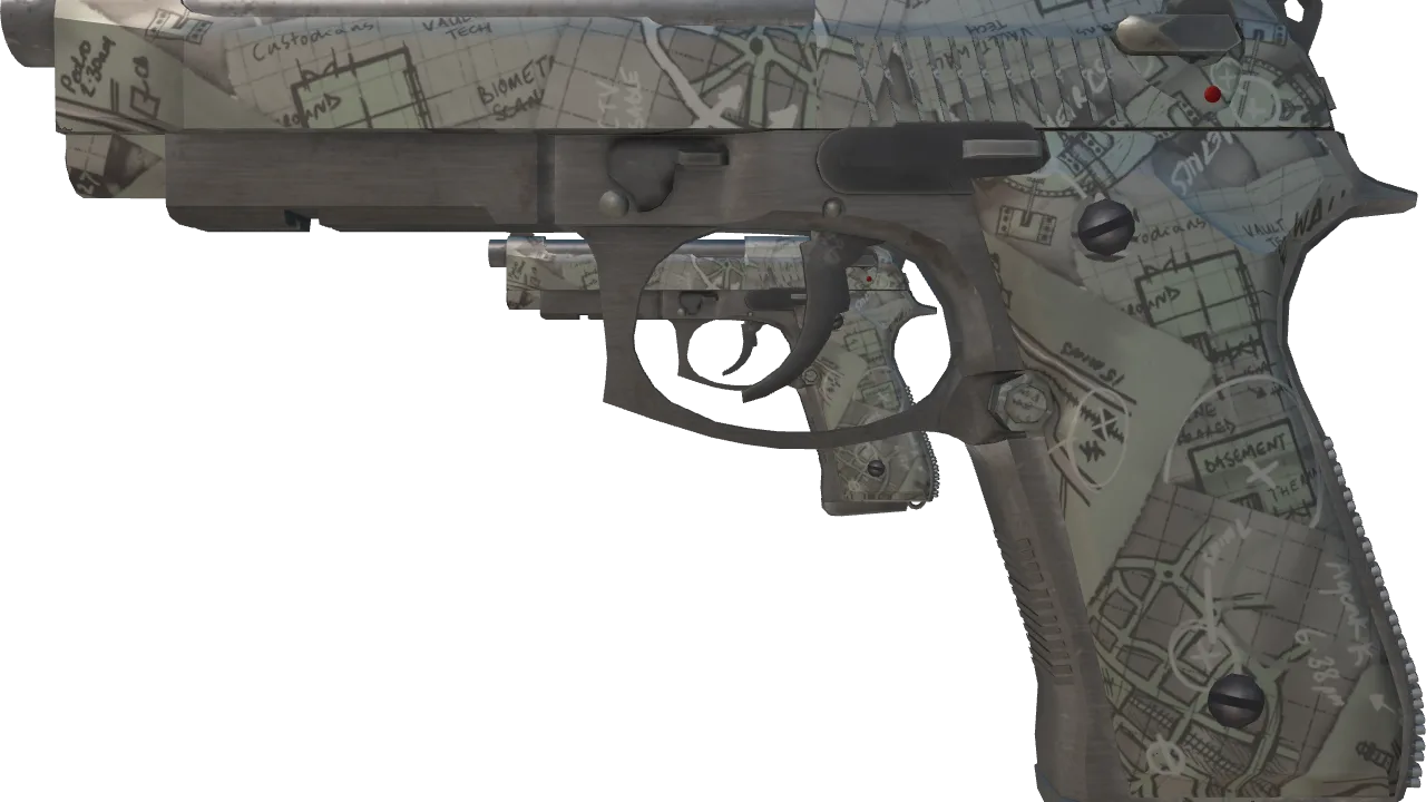 Dual Berettas | Heist (Factory New) — Dust II light, front