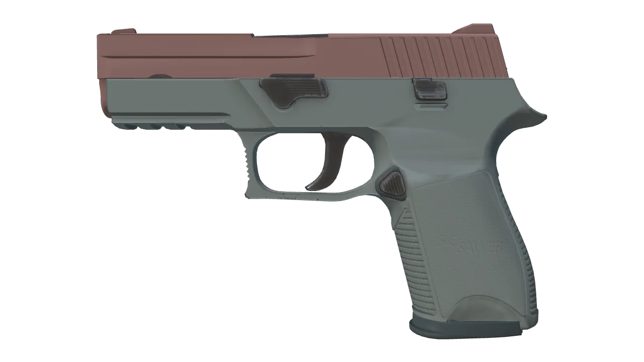 P250 | Copper Oxide (Factory New) — Dust II light, front