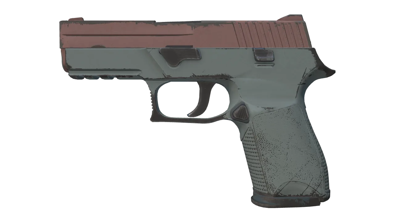 Souvenir P250 | Copper Oxide (Field-Tested) — Dust II light, front