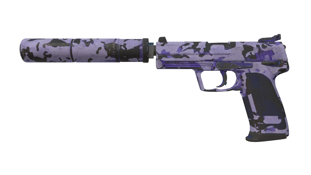 USP-S | Sleeping Potion (Battle-Scarred) — Dust II light, front