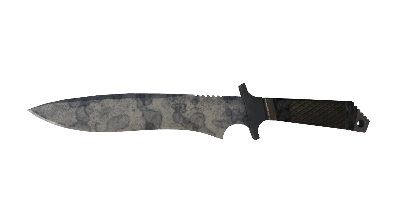 StatTrak™ ★ Classic Knife | Stained (Well-Worn) — Dust II light, front