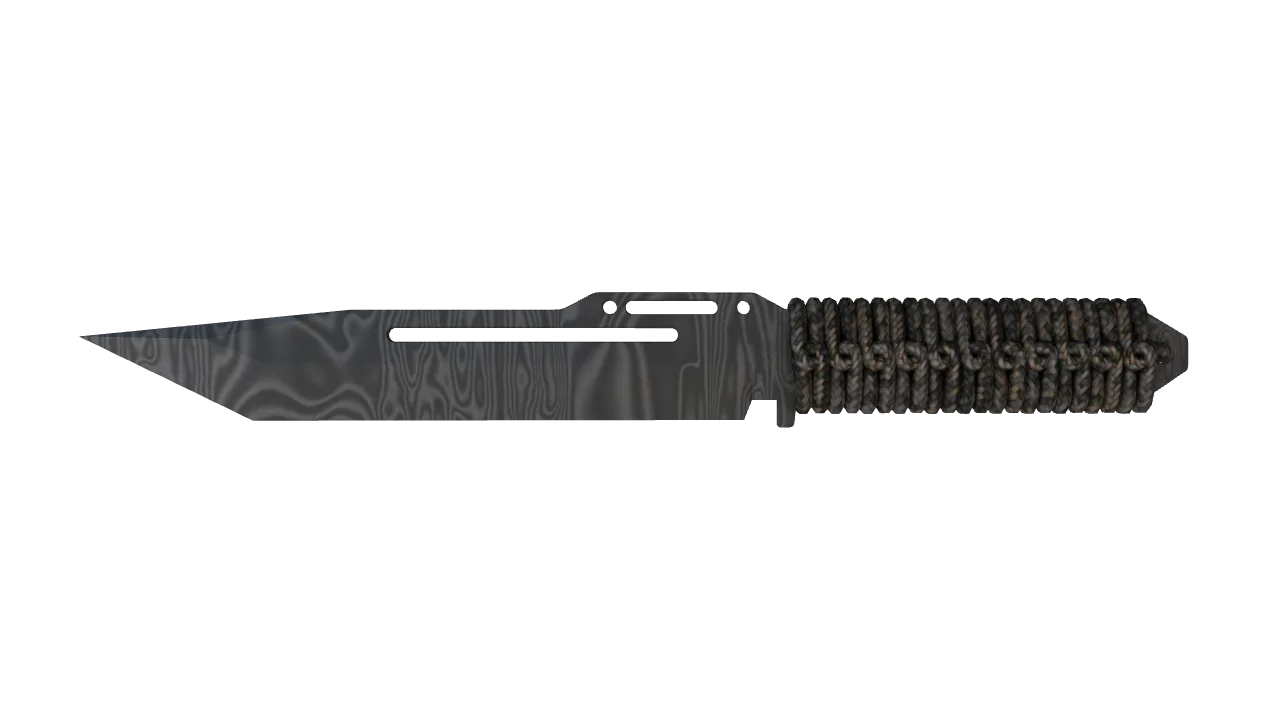 ★ Paracord Knife | Damascus Steel (Battle-Scarred) — Dust II light, front