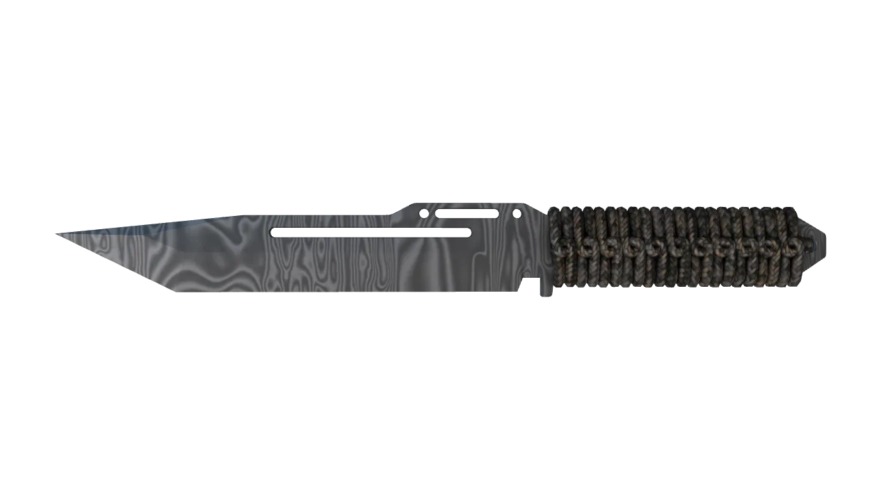 ★ Paracord Knife | Damascus Steel (Minimal Wear) — Dust II light, front