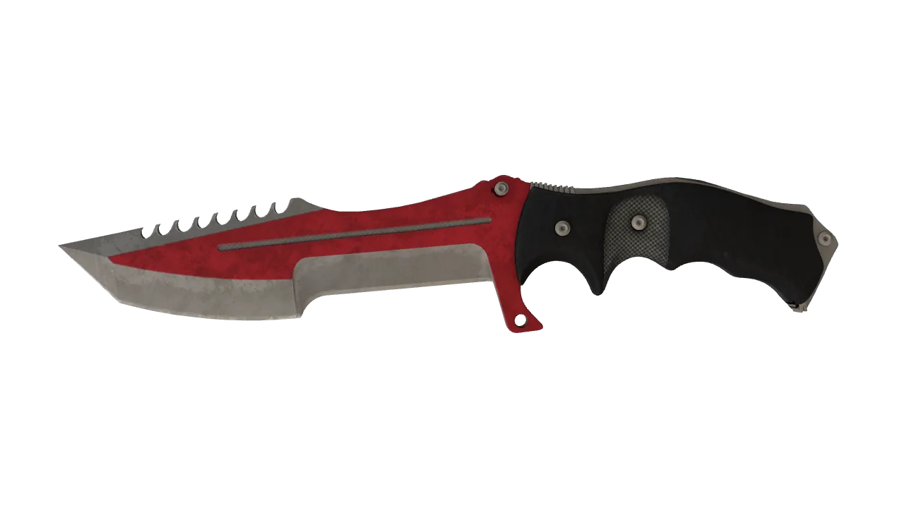 ★ Huntsman Knife | Autotronic (Battle-Scarred) — Dust II light, front