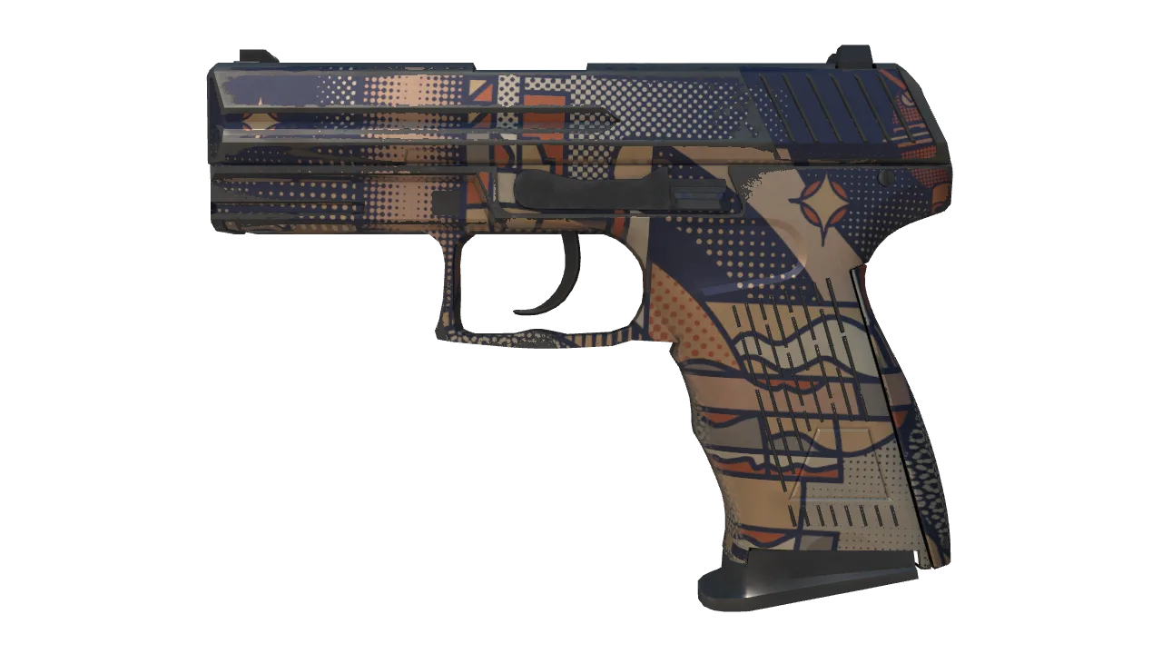 P2000 | Space Race (Field-Tested) — Dust II light, front