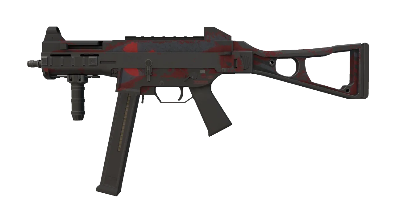 UMP-45 | Fallout Warning (Battle-Scarred) — Dust II light, front