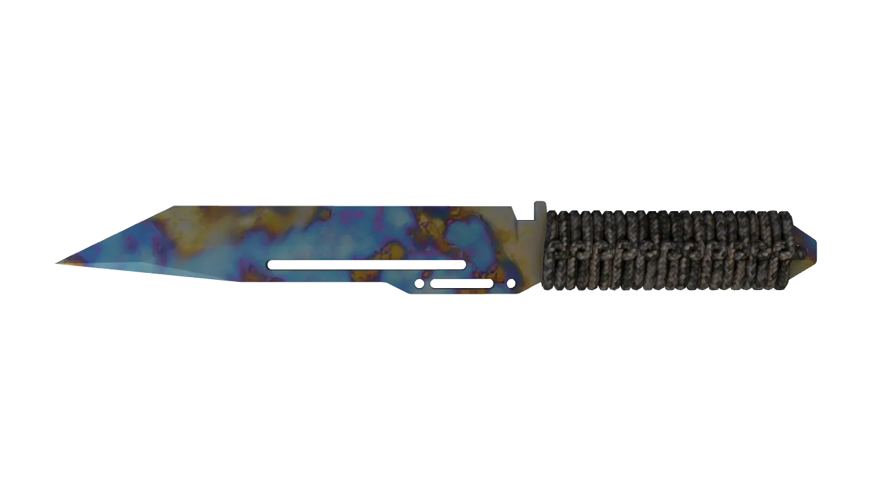 Paracord Knife | Case Hardened seed #10, back