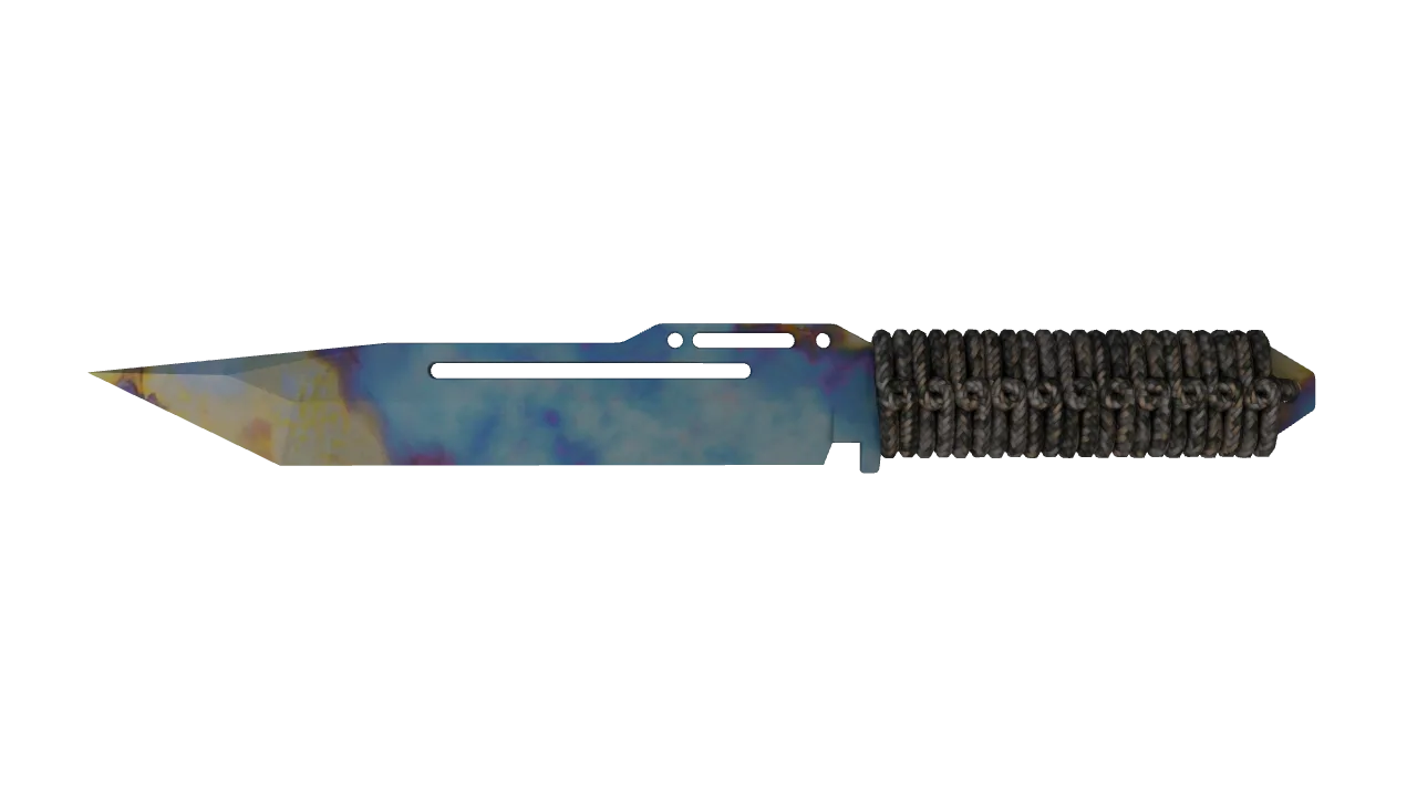 Paracord Knife | Case Hardened seed #10, front