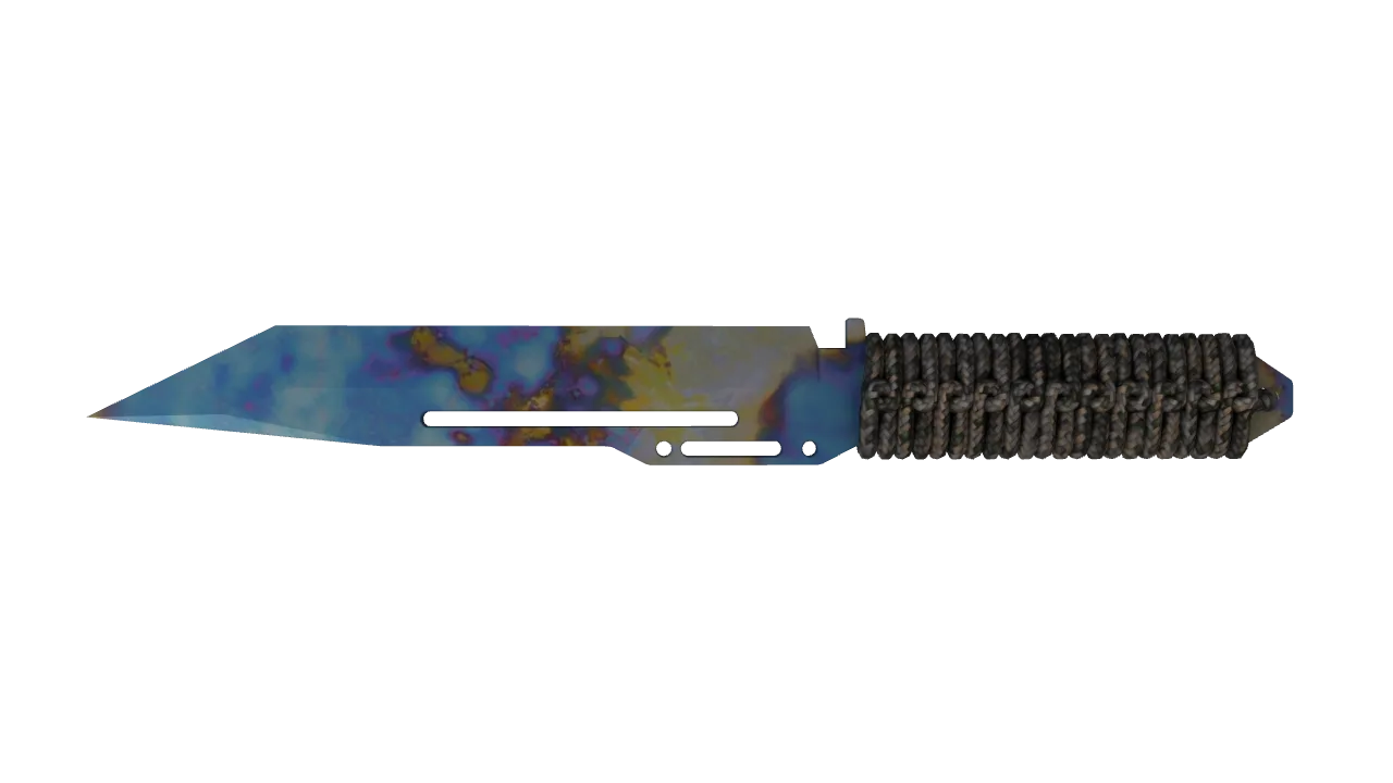 Paracord Knife | Case Hardened seed #103, back