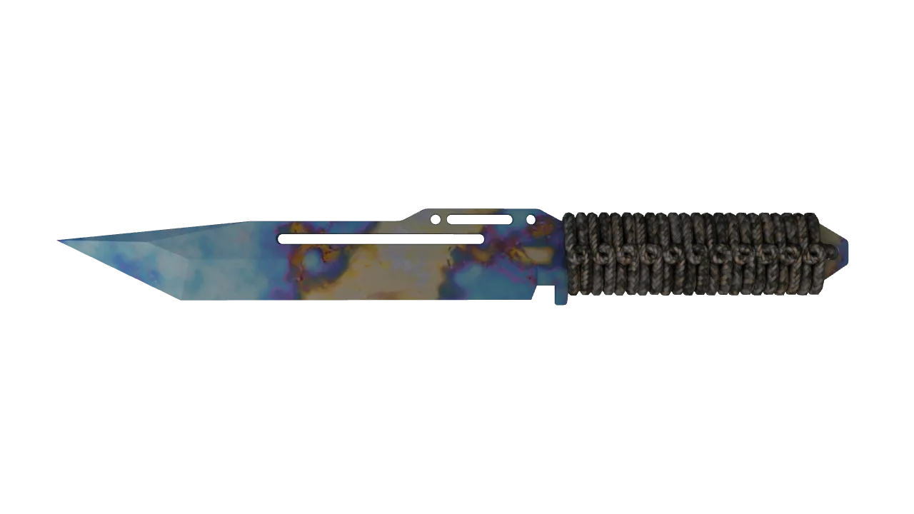 Paracord Knife | Case Hardened seed #103, front