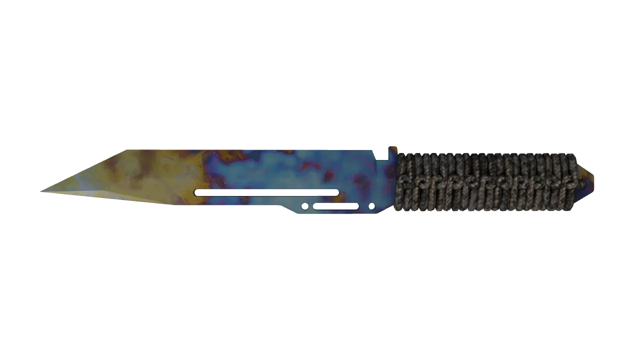 Paracord Knife | Case Hardened seed #115, back