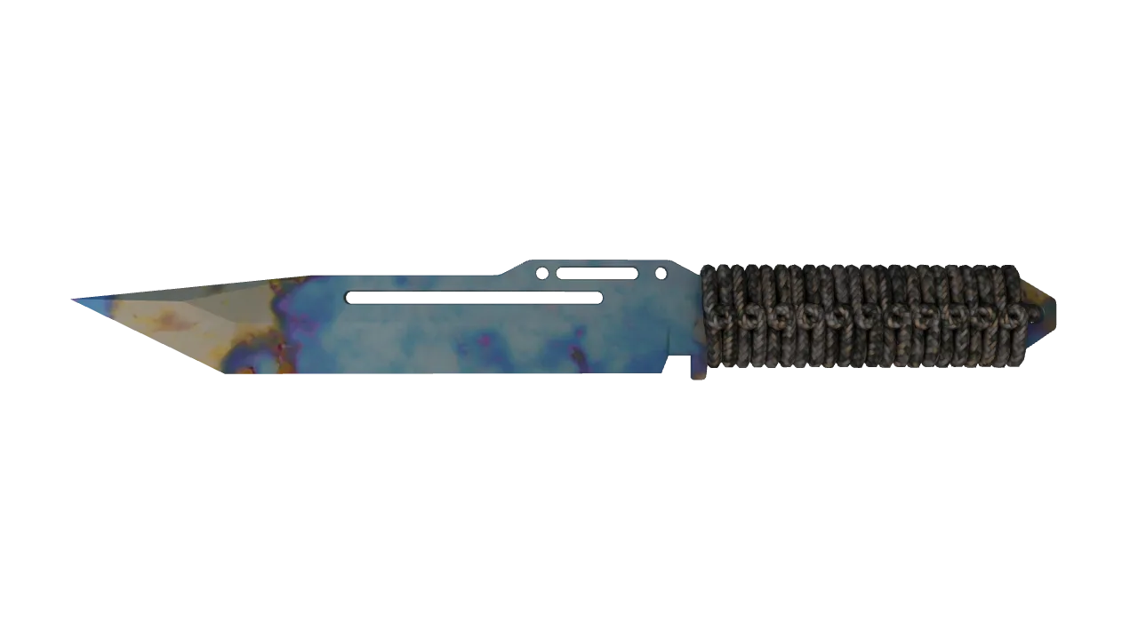 Paracord Knife | Case Hardened seed #116, front