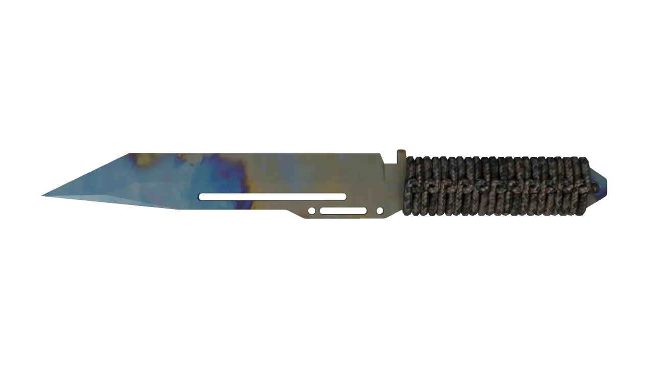 Paracord Knife | Case Hardened seed #14, back