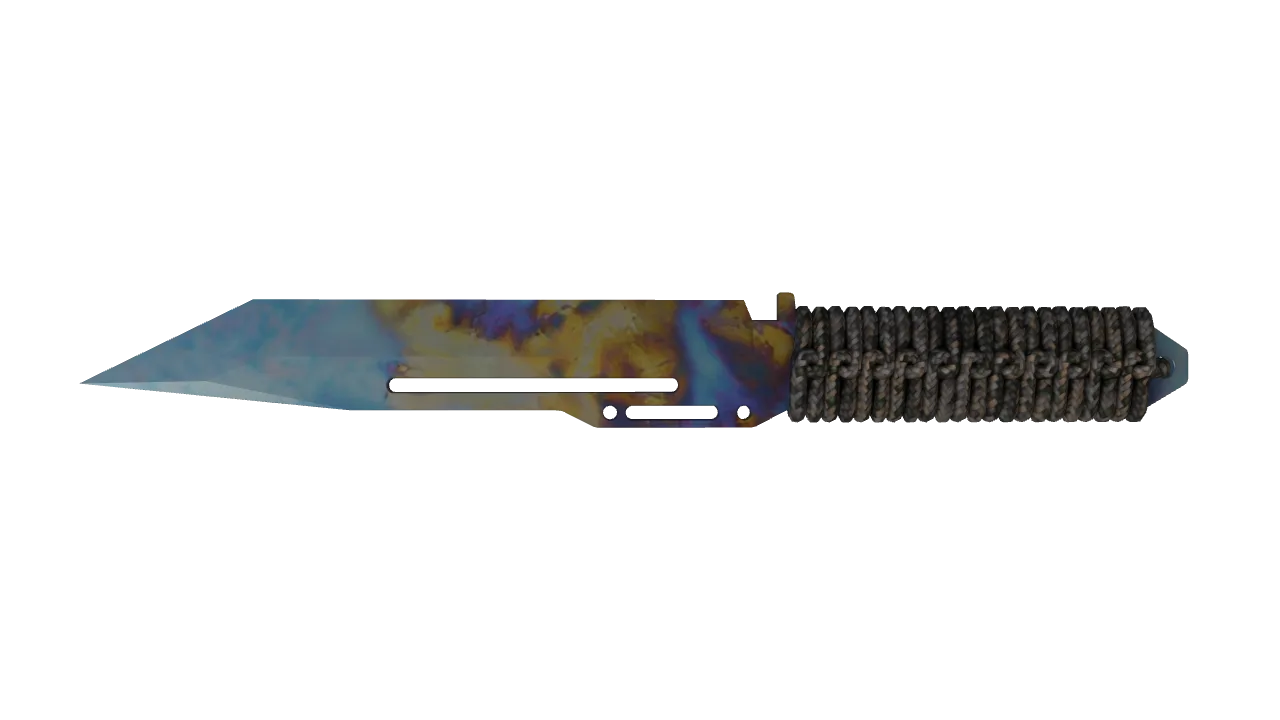 Paracord Knife | Case Hardened seed #151, back