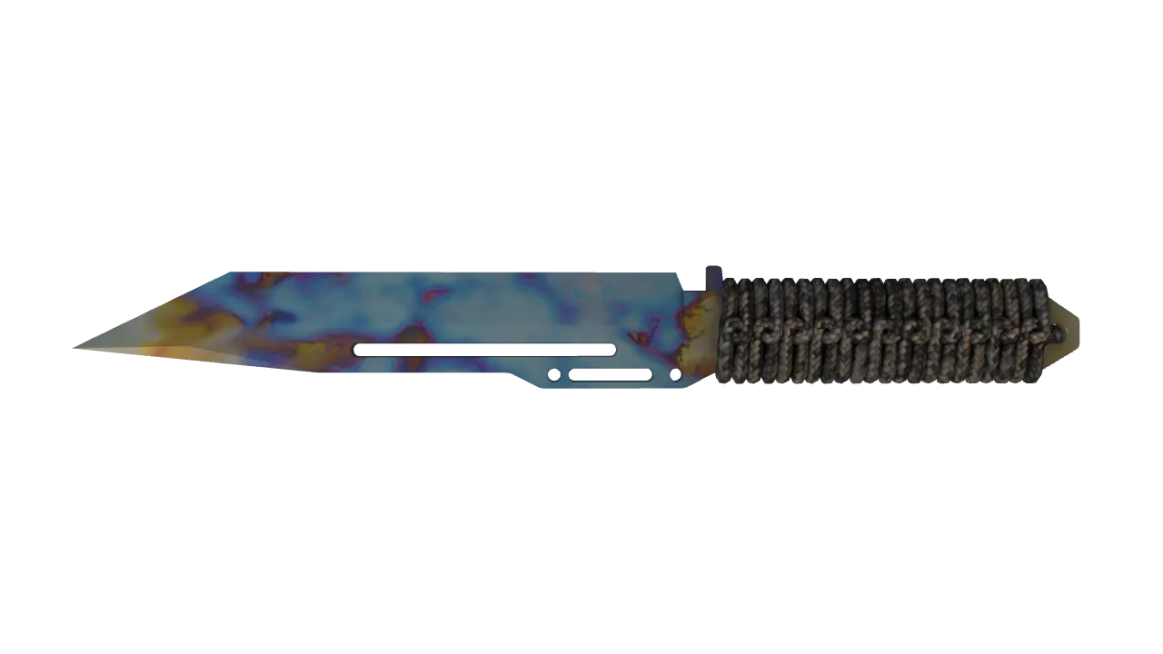 Paracord Knife | Case Hardened seed #157, back