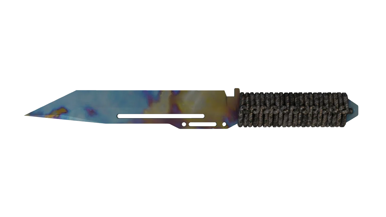 Paracord Knife | Case Hardened seed #162, back