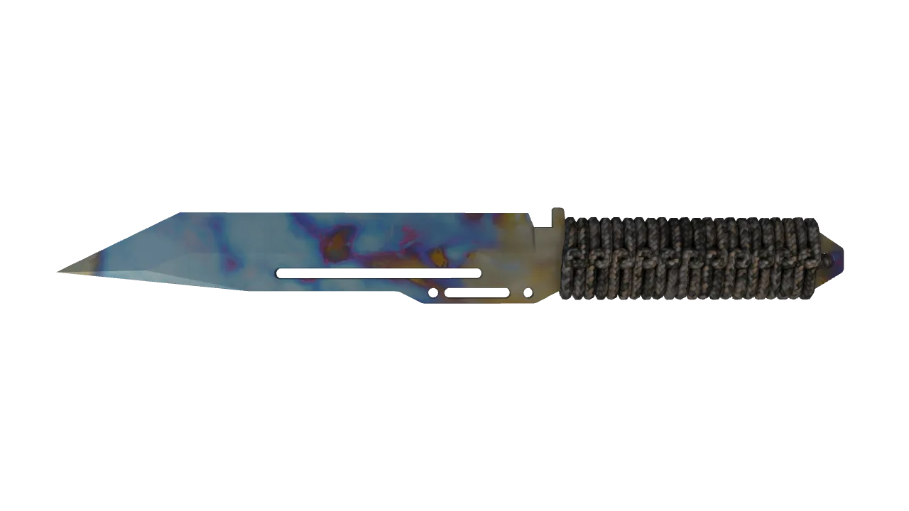 Paracord Knife | Case Hardened seed #166, back