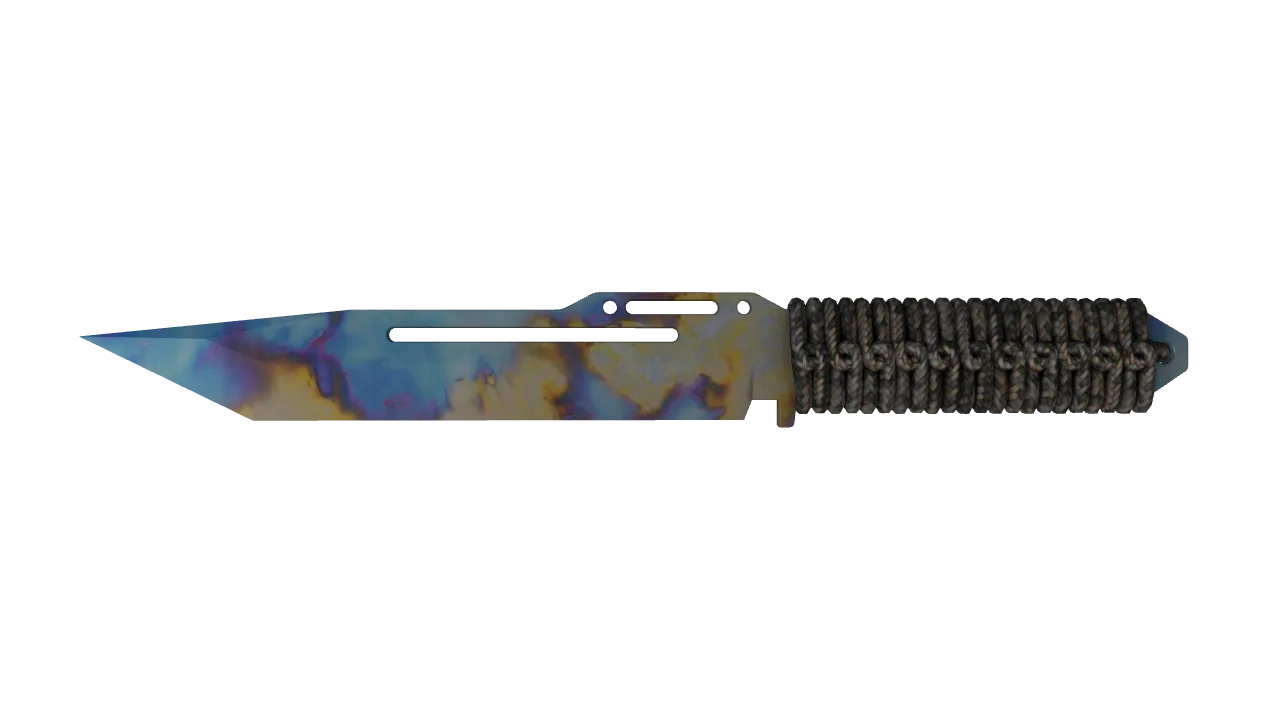 Paracord Knife | Case Hardened seed #169, front